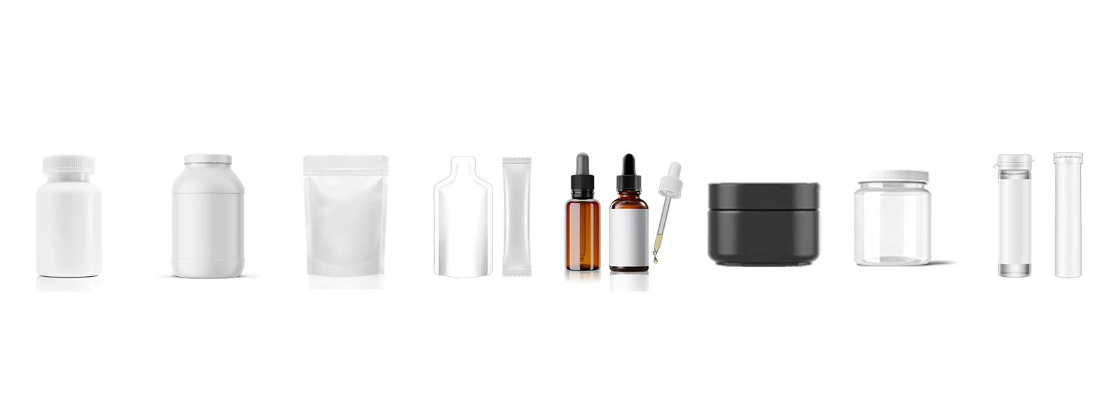 Custom supplement packaging options